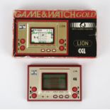 Nintendo Game & Watch Gold Lion [LN-08] handheld console from 1981 (complete and boxed) Item is