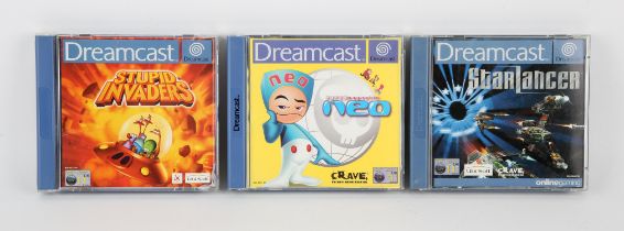 Sega Dreamcast Sci-Fi bundle (PAL) Games include: Super Magnetic Neo, StarLancer and Stupid