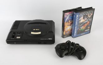 Sega Mega Drive Console with controller, power supply and 2 games Games include: Batman Forever
