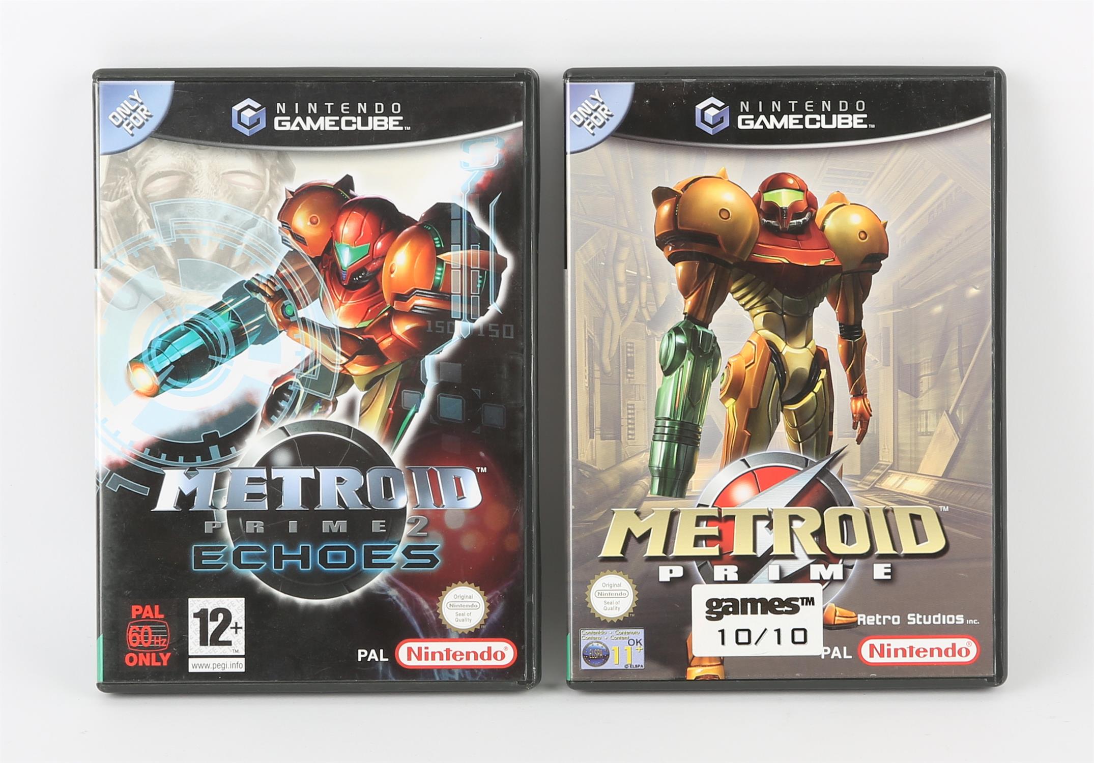 Nintendo GameCube Metroid bundle (PAL) Games include: Metroid Prime and Metroid Prime 2: Echoes