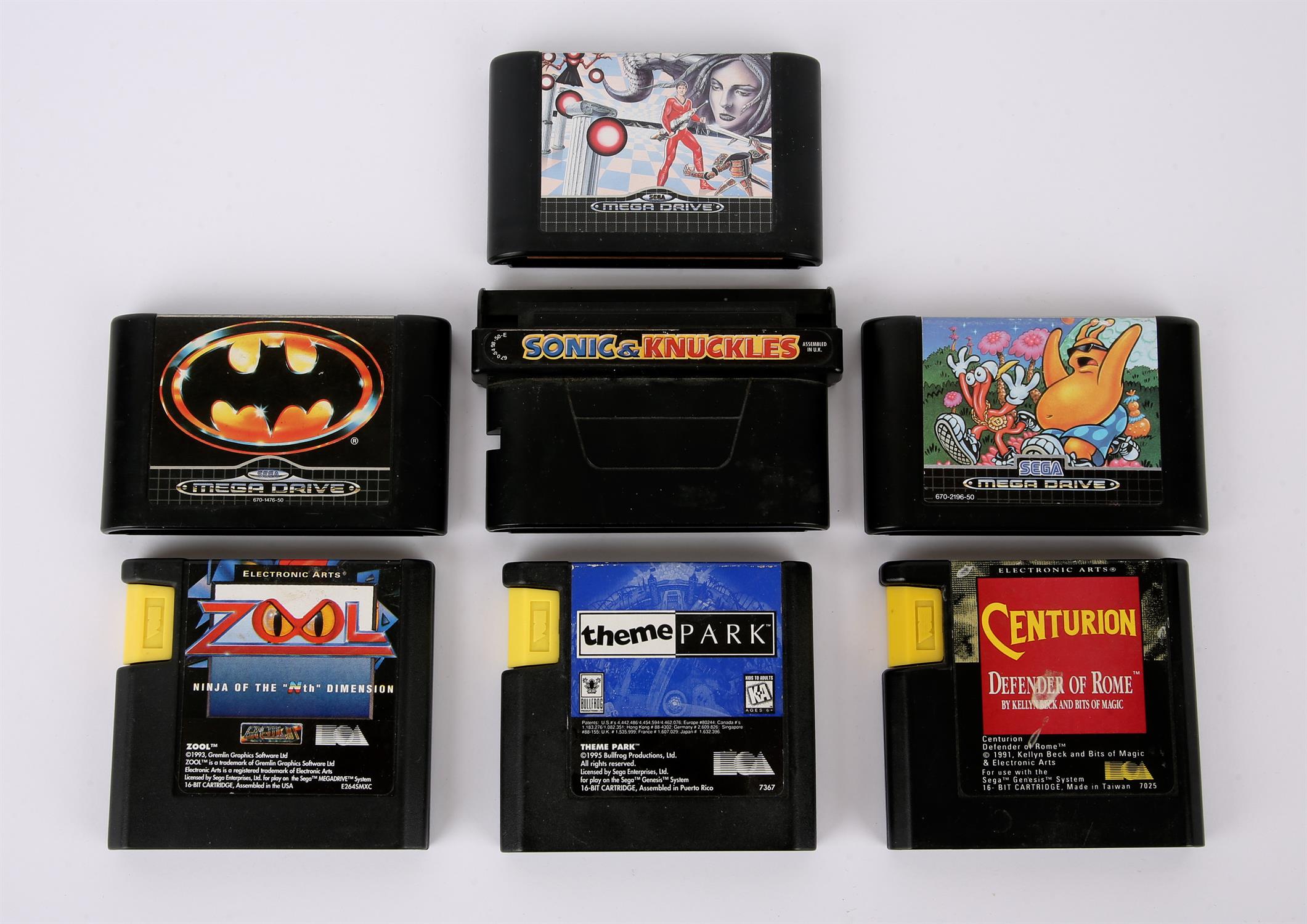 Sega Mega Drive Loose Cartridge bundle (PAL) Games include: Space Harrier 2, Batman,