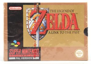 Super Nintendo (SNES) The Legend of Zelda: A Link to the Past - factory sealed game with red strip