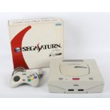 Sega Saturn Boxed Console (White) HST-3220 (NTSC-J) Console is complete, boxed and untested