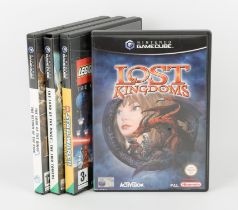 Nintendo GameCube Fantasy/Movie Tie-In bundle (PAL) Games include: The Lord of the Rings: The Two