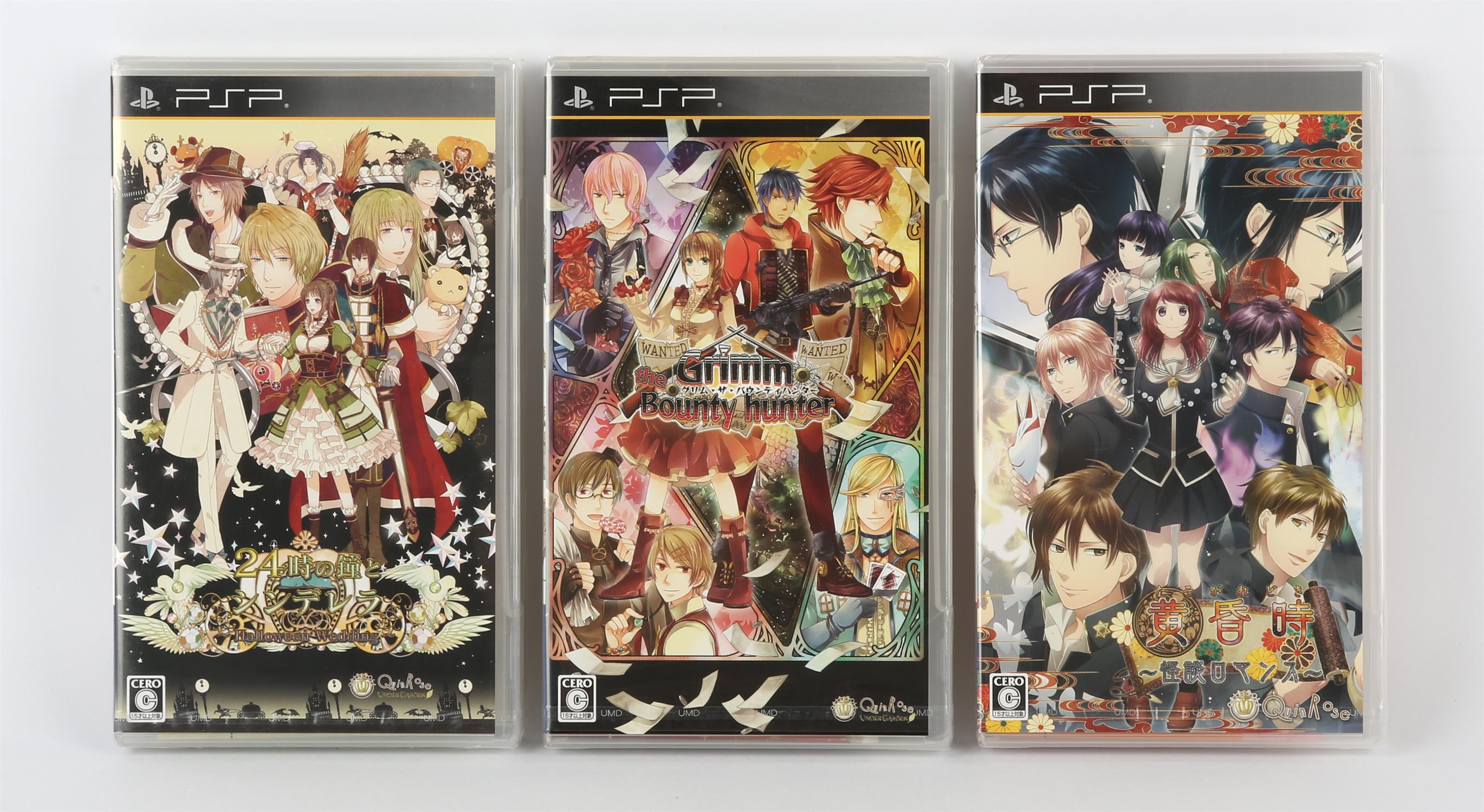 PlayStation Portable (PSP) QuinRose-developed factory sealed bundle (NTSC-J) Games include: