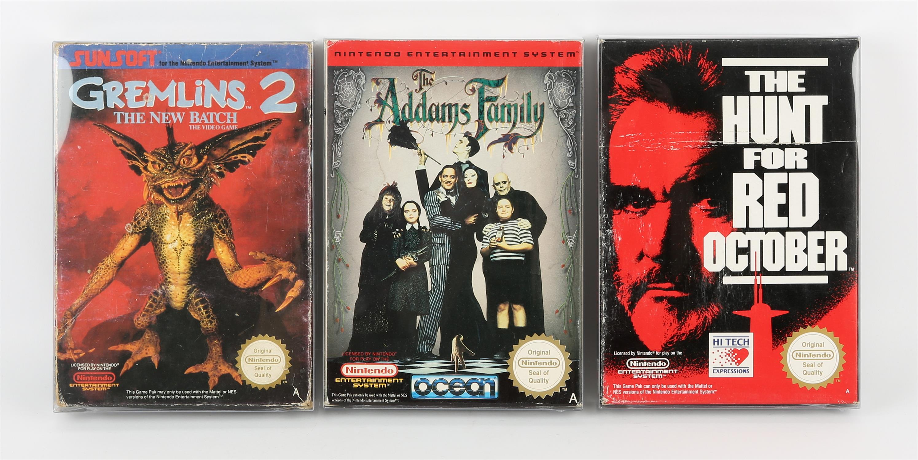 Nintendo Entertainment System (NES) 90s Movie Tie-in bundle Games include: The Addams Family,