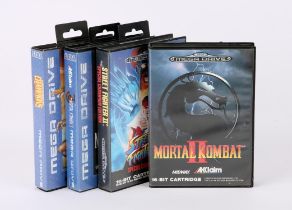 Sega Mega Drive Fighting bundle (PAL) Games include: Mortal Kombat 2, Mortal Kombat 3,