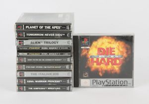 PlayStation 1 (PS1) Tie-In bundle (PAL) Games include: The Italian Job, Harry Potter and the