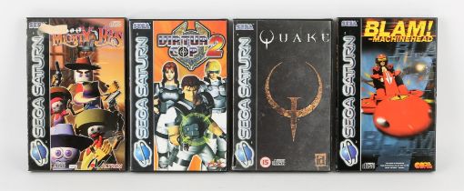 Sega Saturn Shoot-em-Up bundle (PAL) Games include: Quake, Virtua Cop 2 (+ Virtua Cop 1 disc),