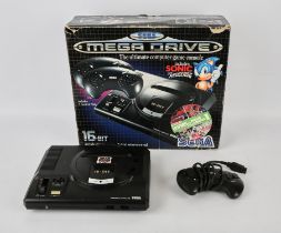 Sega Mega Drive Console, Sonic the Hedgehog Edition (no game) Console is boxed, untested and comes
