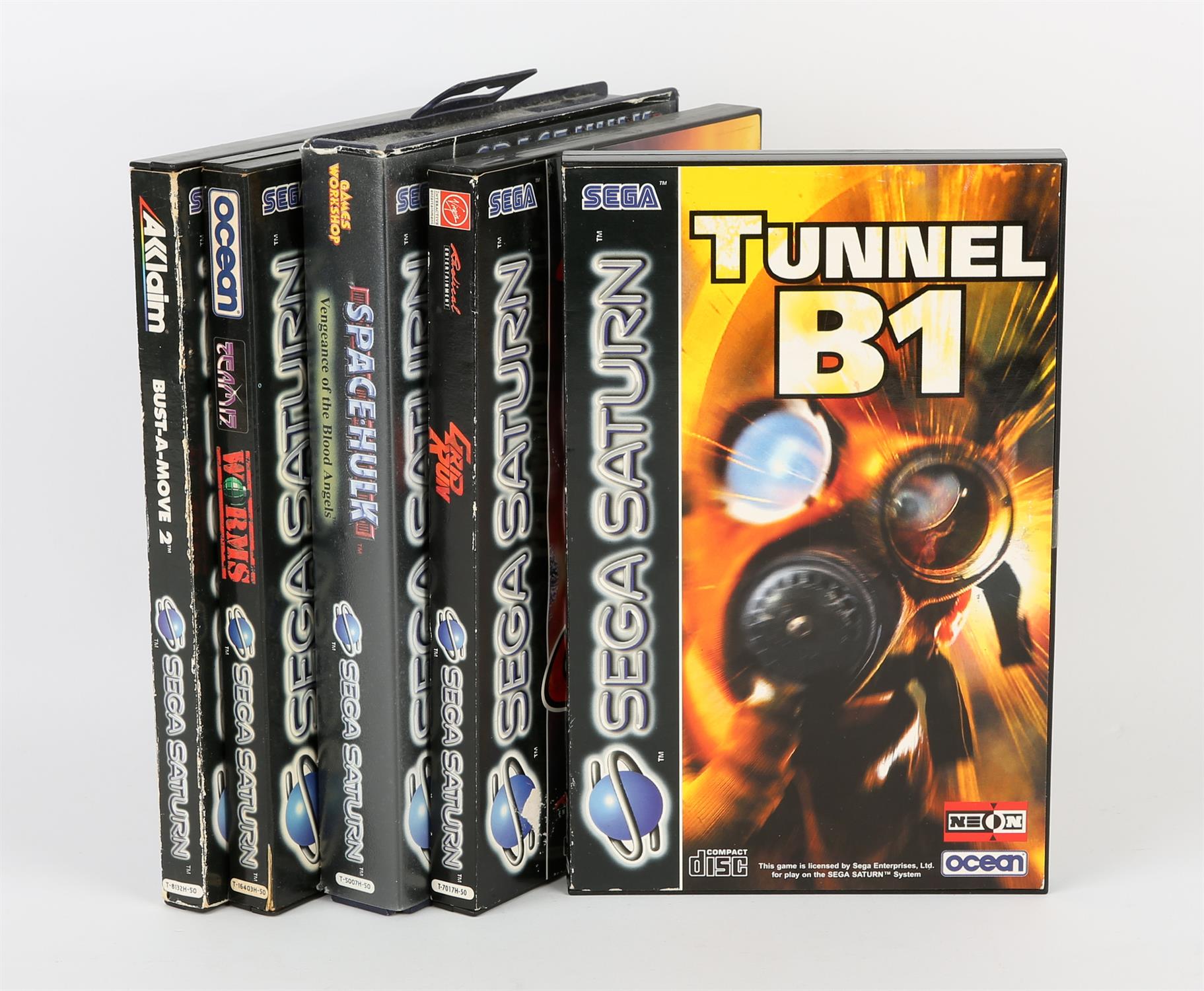 Sega Saturn Variety bundle (PAL) Games include: Bust-a-Move 2, Worms, Space Hulk: Vengeance of the