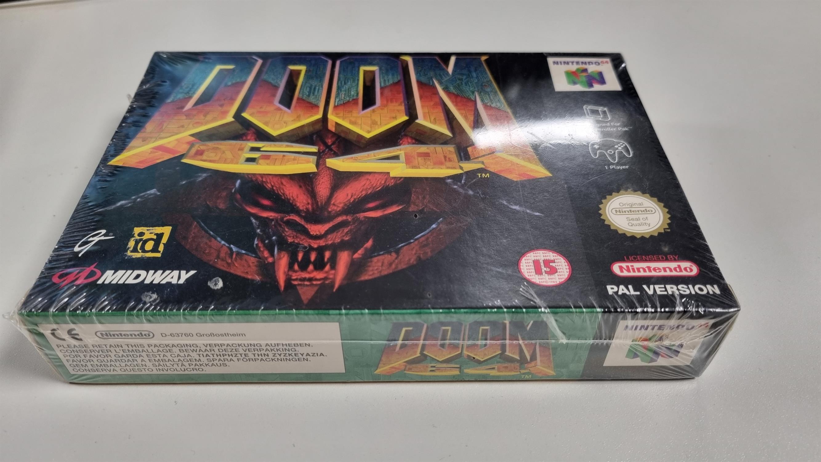 Nintendo 64 (N64) Doom 64 factory sealed game (PAL) - Bild 7 aus 8