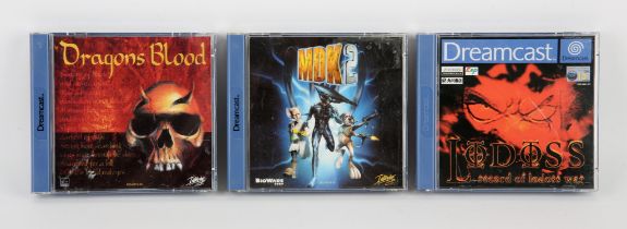 Sega Dreamcast Fantasy bundle (PAL) Games include: Dragon's Blood, MDK 2 and Record of Lodoss War