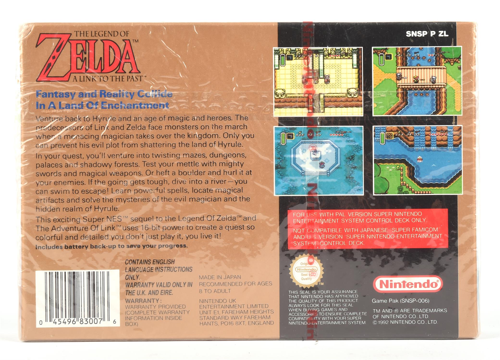 Super Nintendo (SNES) The Legend of Zelda: A Link to the Past - factory sealed game with red strip - Image 4 of 4