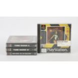 PlayStation 1 (PS1) Tomb Raider bundle (PAL) Games include: Tomb Raider, Tomb Raider 2,