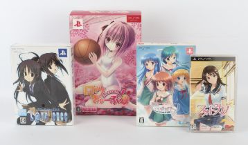 PlayStation Portable (PSP) Dating Sim/Visual Novel bundle (NTSC-J) Games include: Ro-Kyu-Bu!