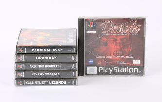 PlayStation 1 (PS1) Fantasy bundle (PAL) Games include: Cardinal Syn (rental disc), Grandia,