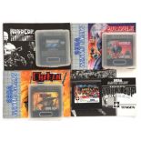 AMENDED PHOTO An assortment of 4 Sega Game Gear games (PAL) Games include: Robocop VS Terminator,