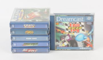 Sega Dreamcast Sci-Fi Racing bundle (PAL) Games include: Rush 2049, Mag Force Racing, Buggy Heat,