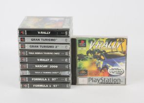 PlayStation 1 (PS1) Racing bundle (PAL) Games include: Gran Turismo [Platinum], Gran Turismo 2