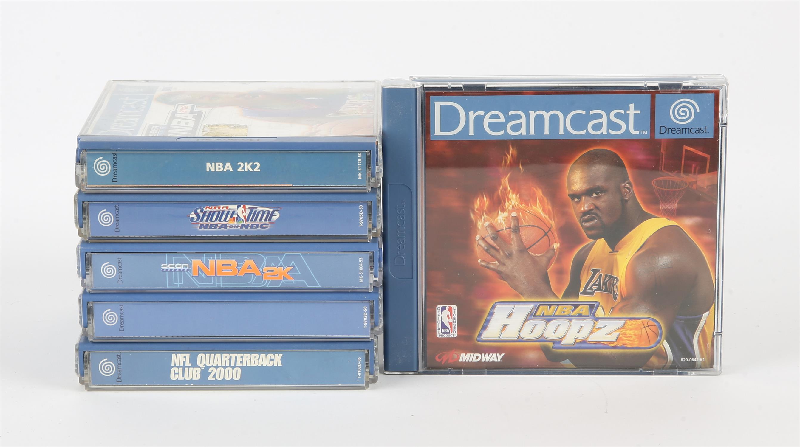 Sega Dreamcast American Sports bundle (PAL) Games include: NBA Hoopz, NFL Quarterback Club 2000,