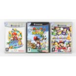 Nintendo GameCube Mario bundle (PAL) Games include: Mario Party 4, Super Mario Sunshine and Mario