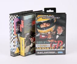 Sega Mega Drive Racing bundle (PAL) Games include: Road Rash, Ayrton Senna's Super Monaco GP 2 and