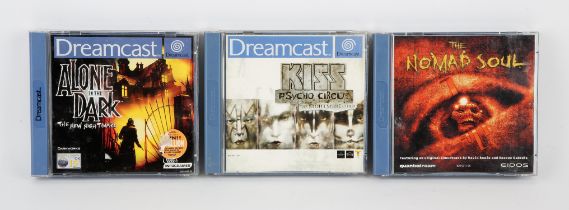 Sega Dreamcast Horror bundle (PAL) Games include: The Nomad Soul, KISS Psycho Circus: The