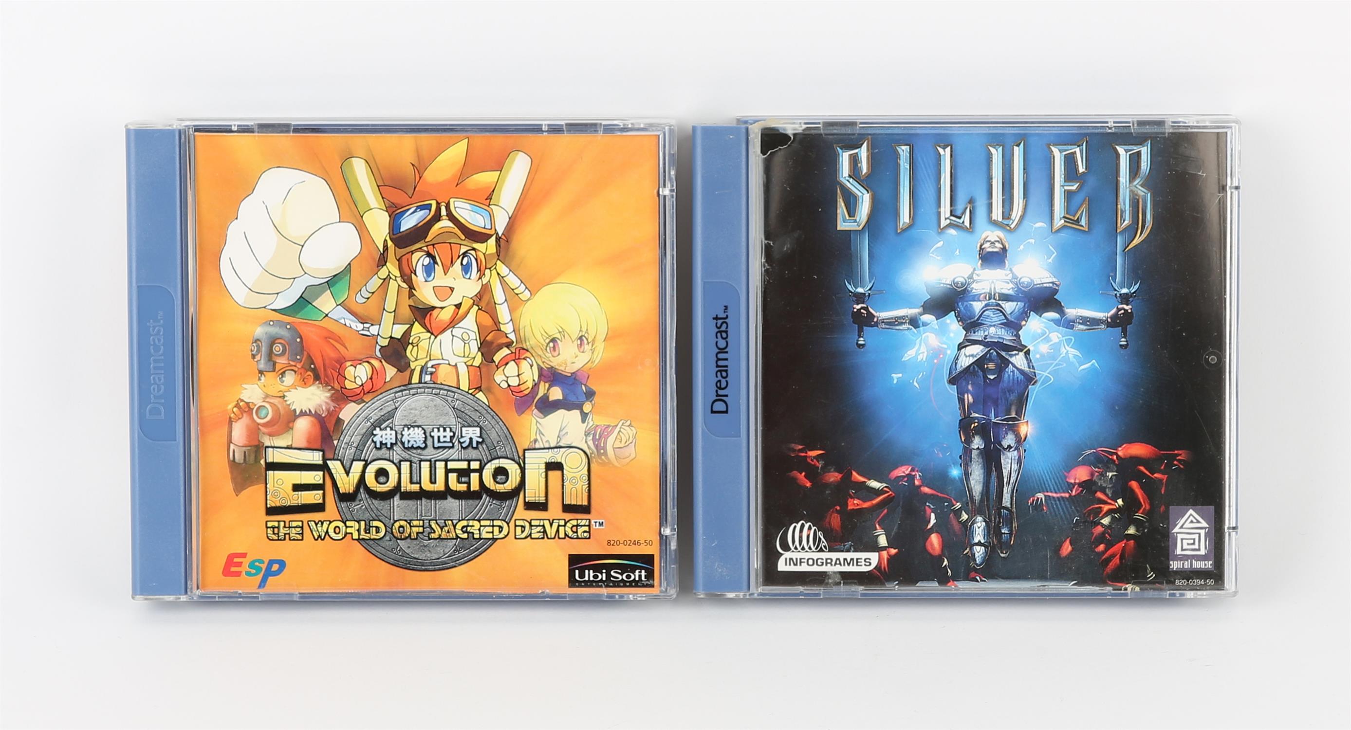 Sega Dreamcast RPG bundle (PAL) Games include: Evolution The World of Sacred Device and Silver