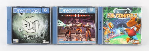 Sega Dreamcast Multiplayer Arena Shooter bundle (PAL) Games include: Unreal Tournament,