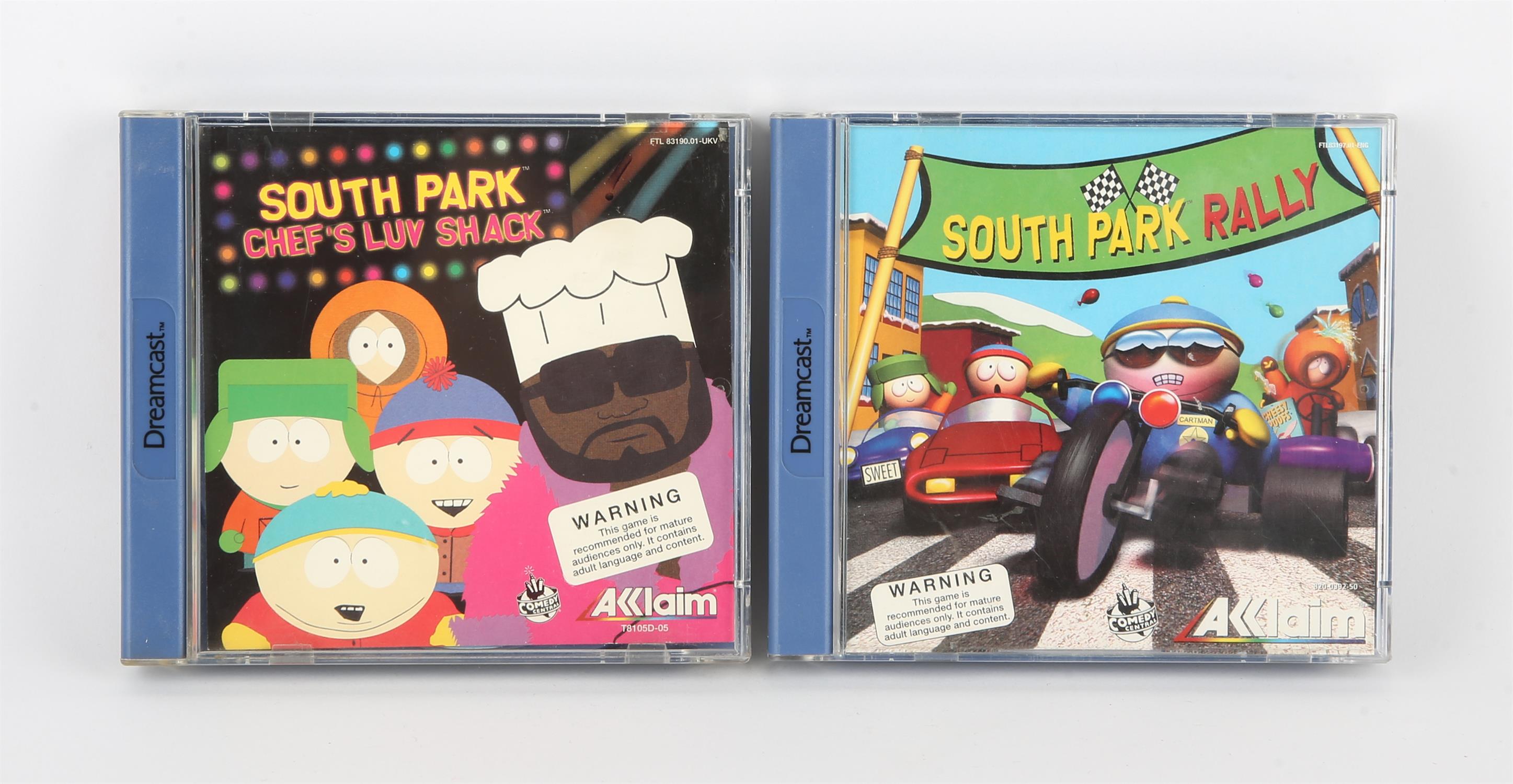 Sega Dreamcast South Park bundle (PAL) Games include: South Park Rally and South Park: Chef's Luv