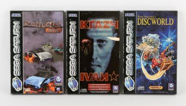Sega Saturn Psygnosis bundle (PAL) Games include: Terry Pratchett's Discworld, Krazy Ivan and