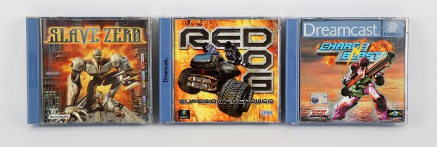 Sega Dreamcast Sci-Fi Action bundle (PAL) Games include: Slave Zero, Charge 'N' Blast and Red Dog: