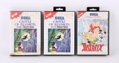 Sega Master System Action Adventure bundle (PAL) Games include: Asterix and Castle of Illusion