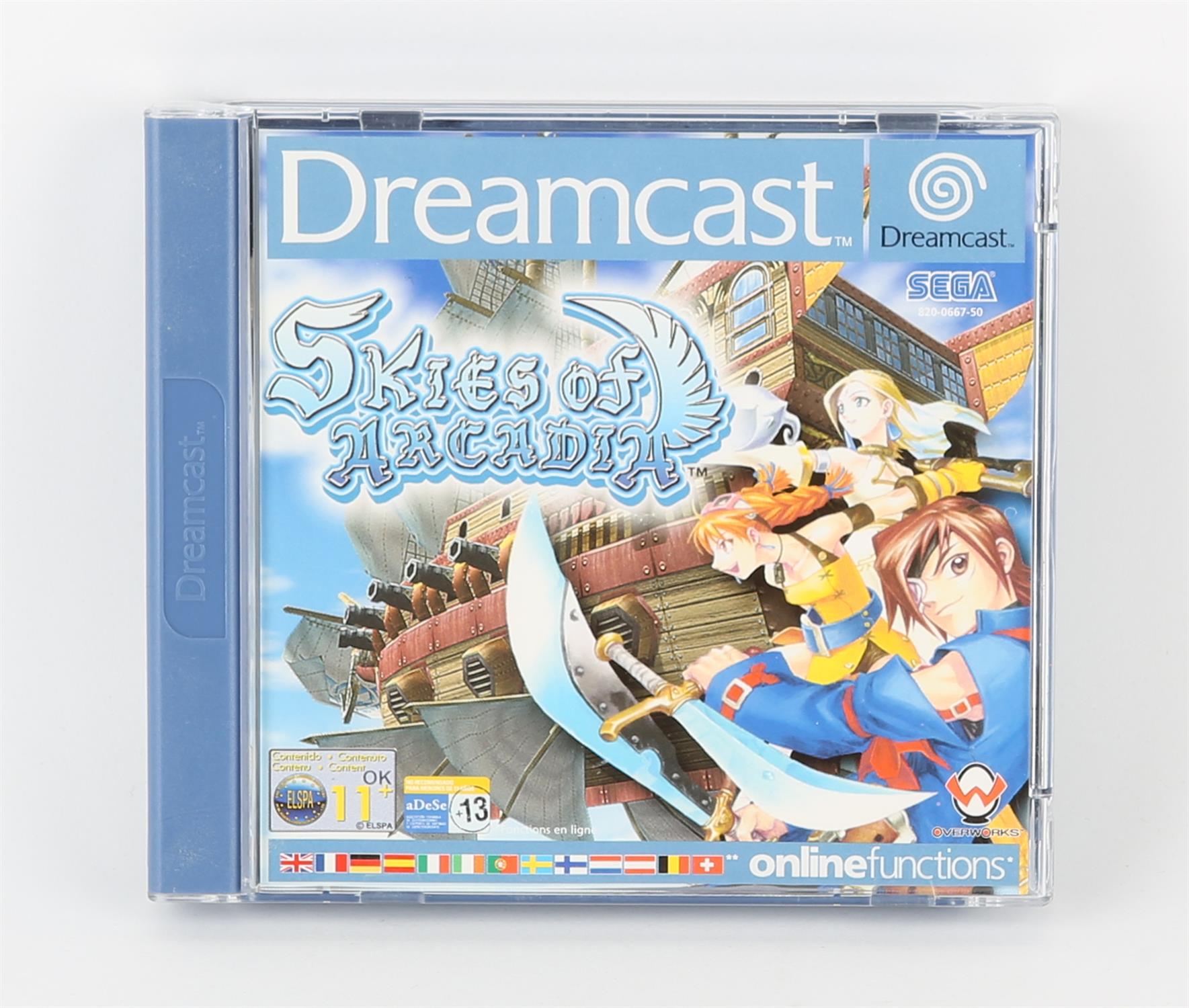 Sega Dreamcast Skies of Arcadia (PAL) Game is complete, boxed and untested