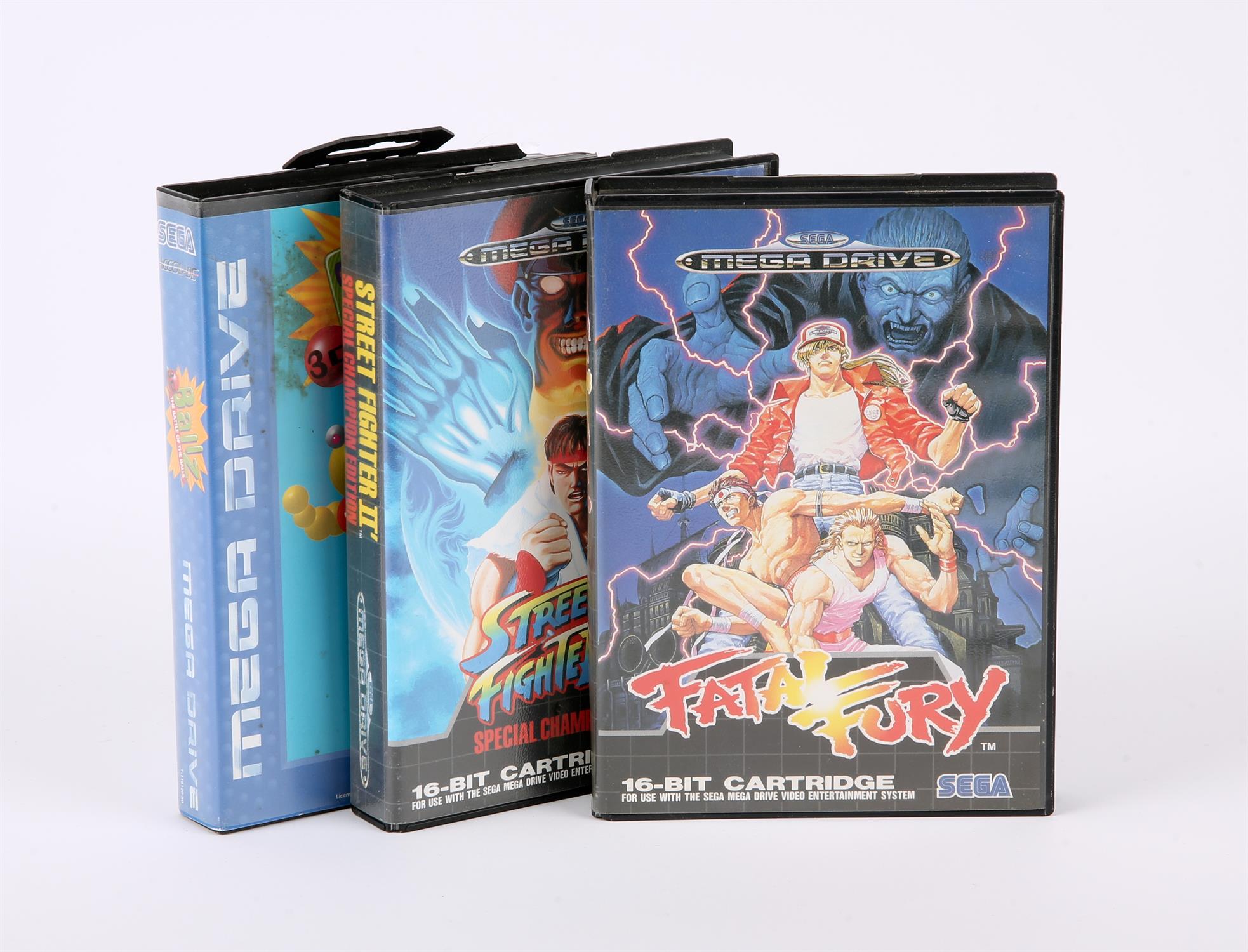 Sega Mega Drive Fighting bundle (PAL) Games include: Fatal Fury, Street Fighter 2: Special