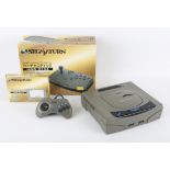 Sega Saturn Console (NTSC-J) with Virtua Stick [boxed] and Power Backup Memory Cartridge [boxed]