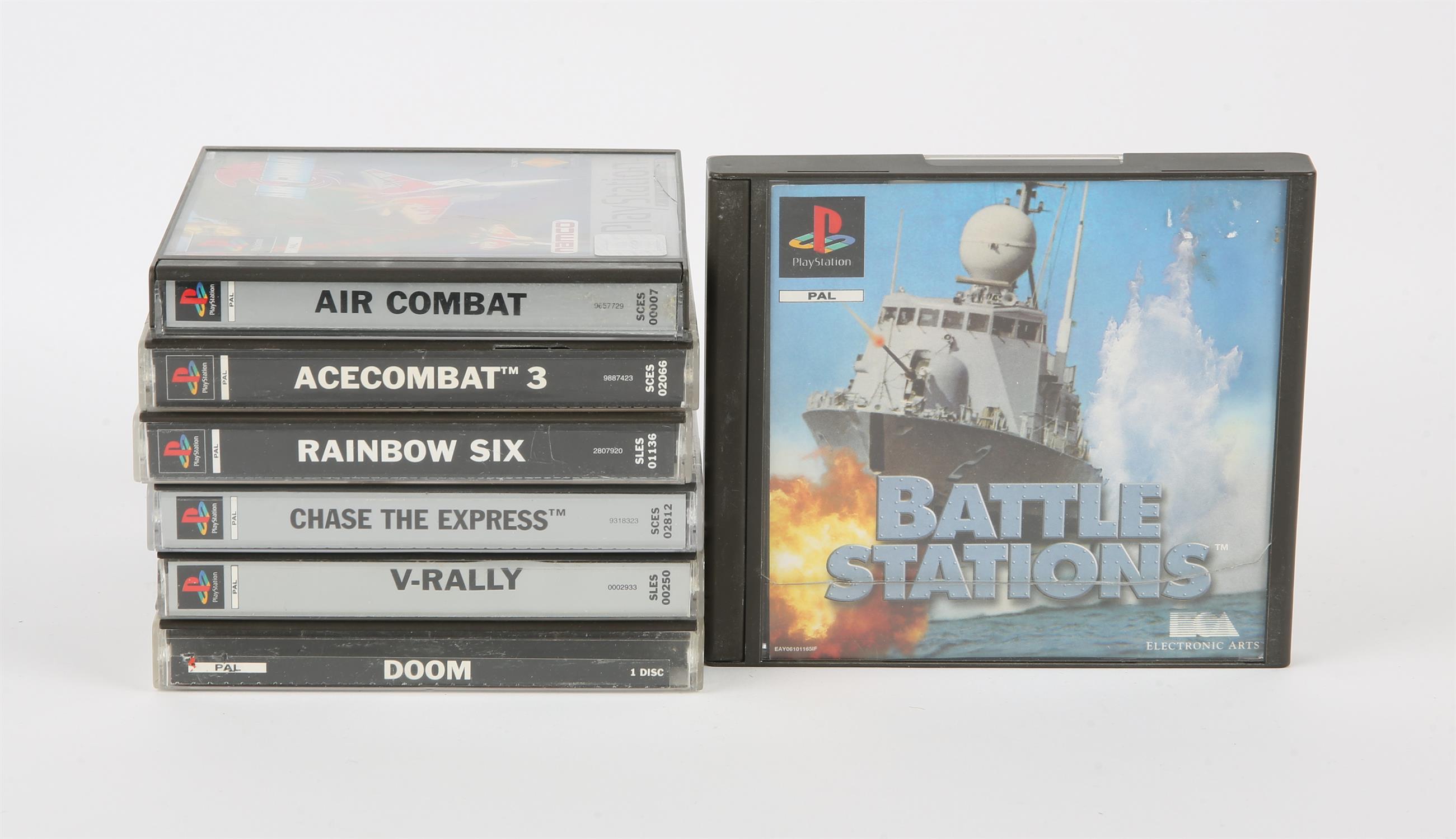 PlayStation 1 (PS1) Combat/Warfare bundle (PAL) Games include: Battlestations, Air Combat