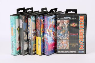 Sega Mega Drive Variety bundle (PAL) Games include: Mega Games 1, Mega Games 2, Aquatic Games,