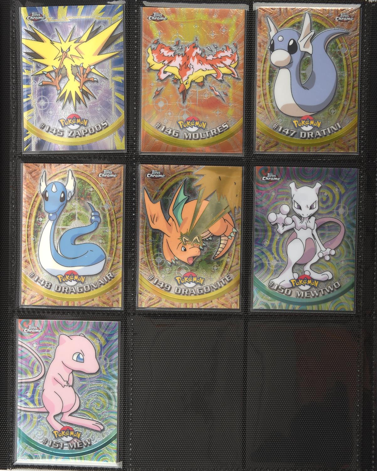 Pokemon TCG. Topps Chrome Trading Cards Series 1 & 2 complete base sets, all 151 original Pokemon - Image 9 of 18