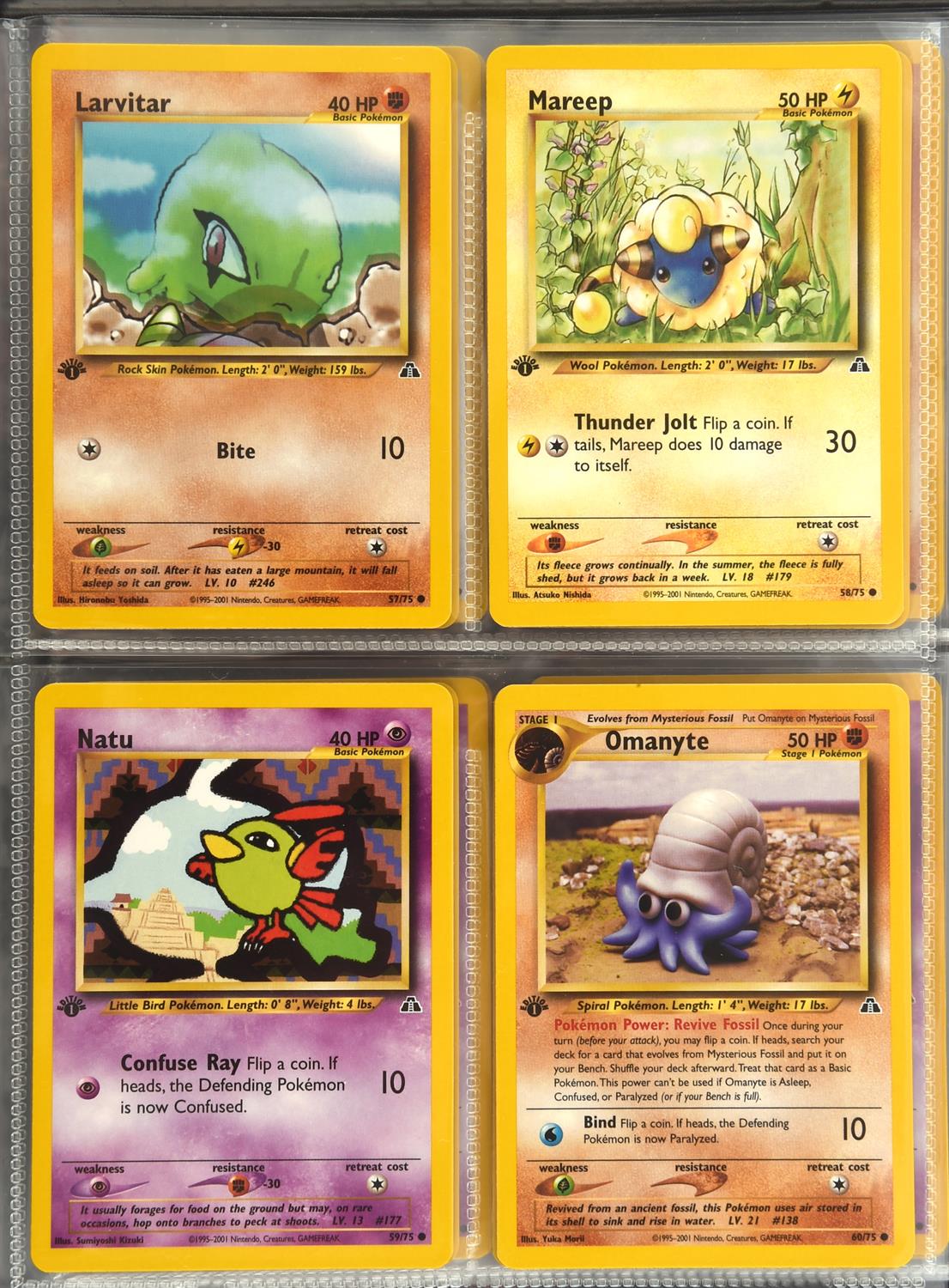 Pokemon TCG. 1st edition Neo Discovery complete uncommon and common set, numbers 37-75. - Image 6 of 11