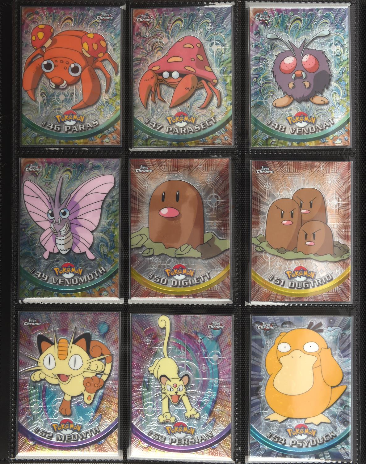 Pokemon TCG. Topps Chrome Trading Cards Series 1 & 2 complete base sets, all 151 original Pokemon - Image 15 of 18