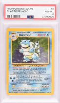 Pokemon TCG. Blastoise Base Set holo 2/102 graded PSA 8. This item is from the collection of the