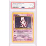 Pokemon TCG. Mewtwo Base Set holo 10/102 graded PSA 8. This item is from the collection of the