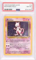Pokemon TCG. Mewtwo Base Set holo 10/102 graded PSA 8. This item is from the collection of the