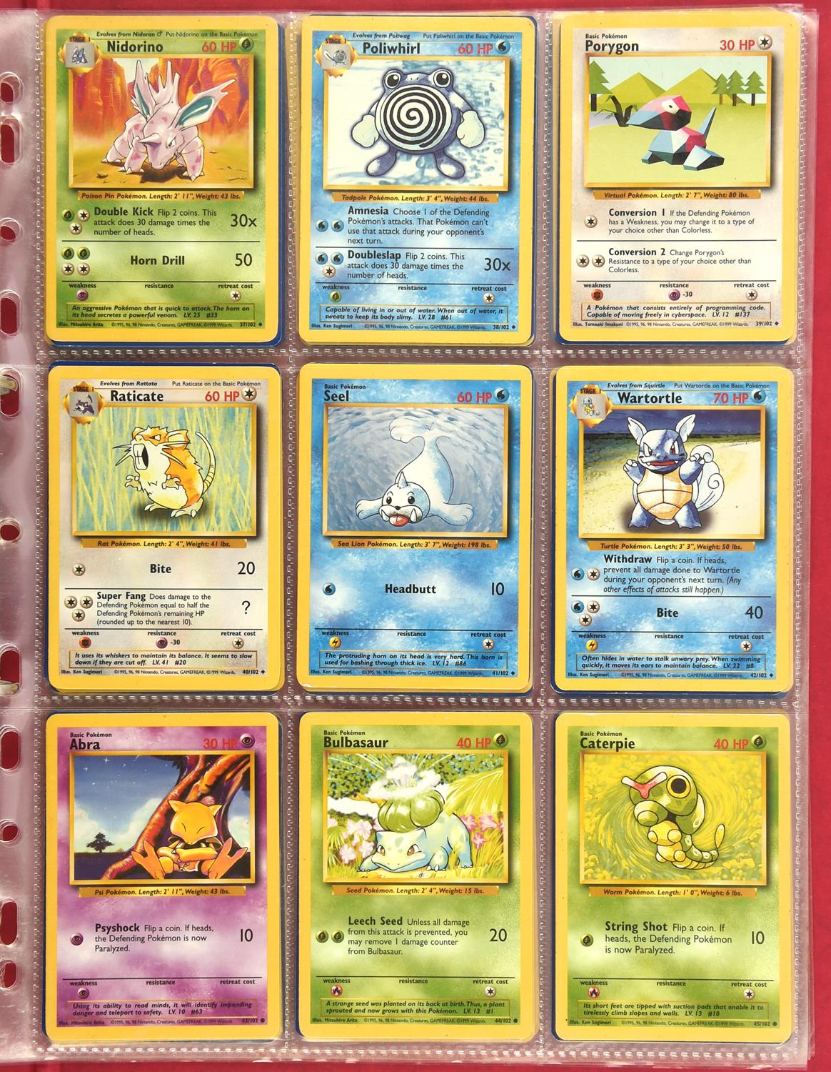 Pokémon TCG. Base Set Complete Set - This lot includes a full set of the English Unlimited release - Bild 3 aus 11