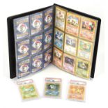 Pokemon TCG. Complete Base Set, includes Charizard, Blastoise and Venusaur graded PSA 8.