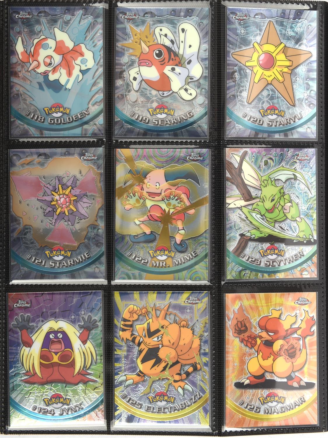 Pokemon TCG. Topps Chrome Trading Cards Series 1 & 2 complete base sets, all 151 original Pokemon - Image 11 of 18