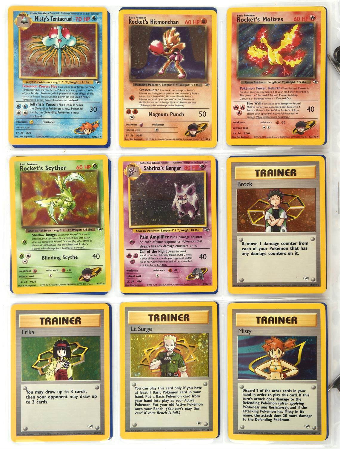 Pokemon TCG. Gym Heroes Unlimited complete set 132/132 cards. - Image 15 of 15