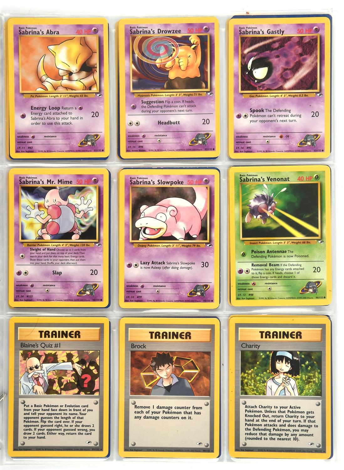 Pokemon TCG. Gym Heroes Unlimited complete set 132/132 cards. - Image 6 of 15